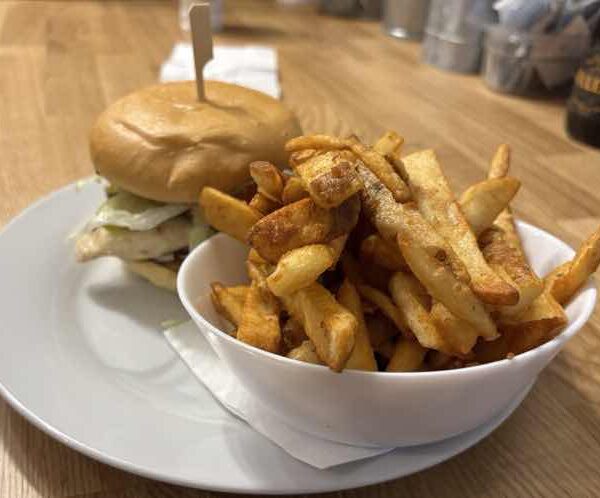 Cajun Grilled Burger - Long Shot Pub, Christina Lake, BC