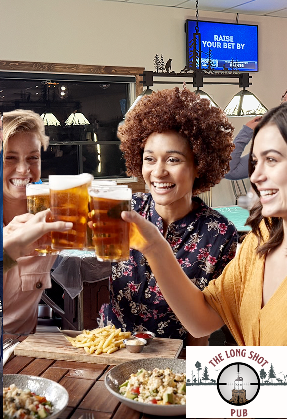 Enjoy dinner with friends at the Long Shot Pub - Christina Lake, BC