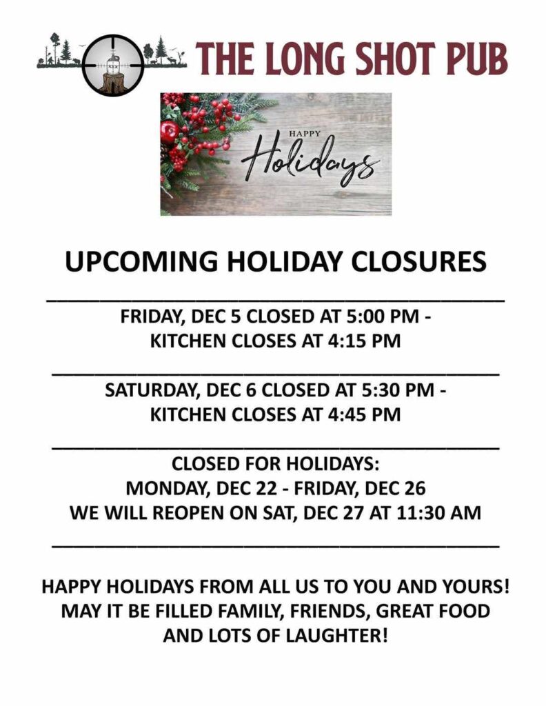 2025 Christmas Hours